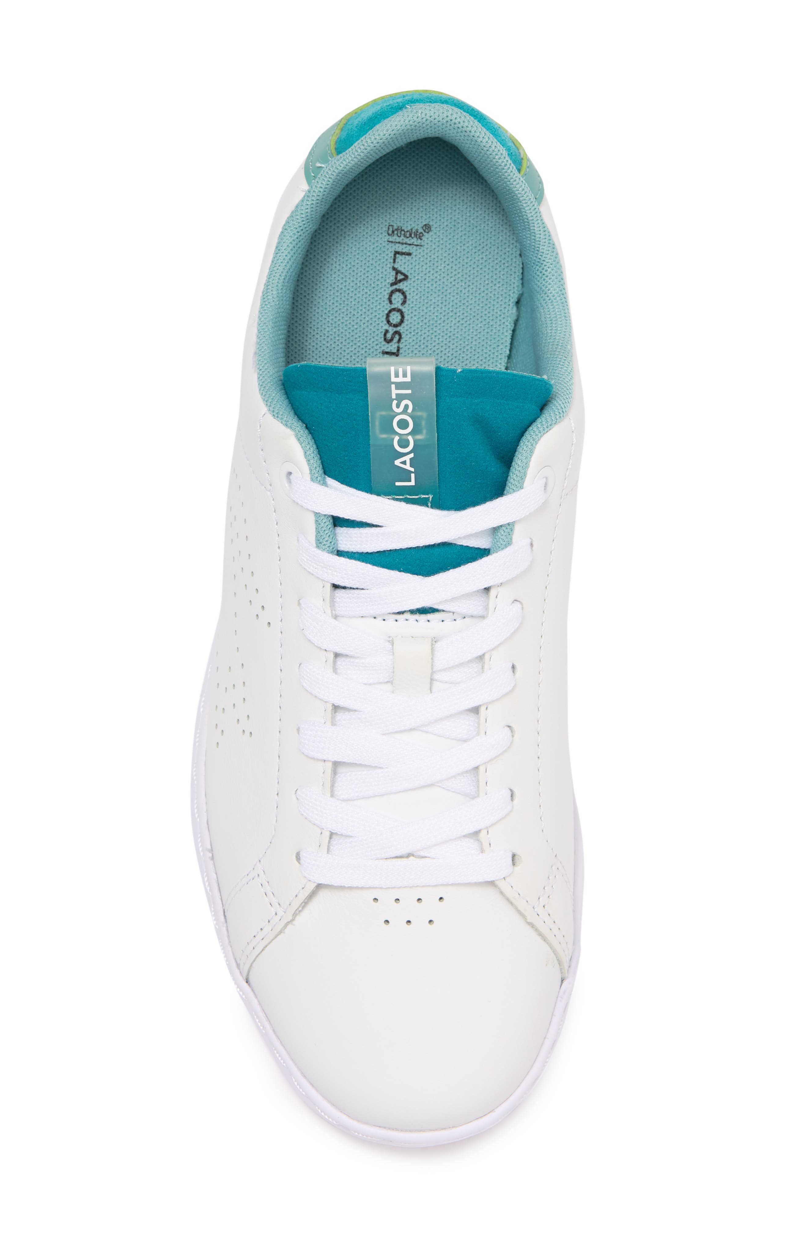 Lacoste Carnaby Leather Fashion Sneaker, Alternate, color, 