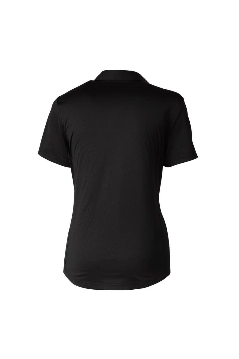 Women's  Cutter & Buck  Black Fresno Grizzlies Prospect Textured Stretch Polo, Alternate, color, Black