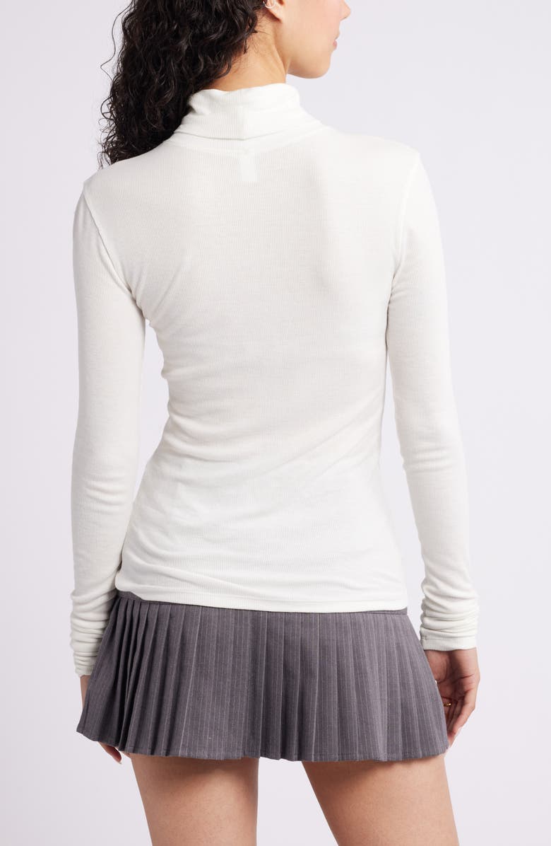 BP. Turtleneck Rib Top, Alternate, color, Ivory