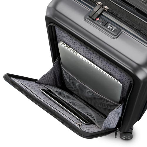 Samsonite Octiv Pro Front Pocket Carry-on 20-inch Hardside Spinner In Black