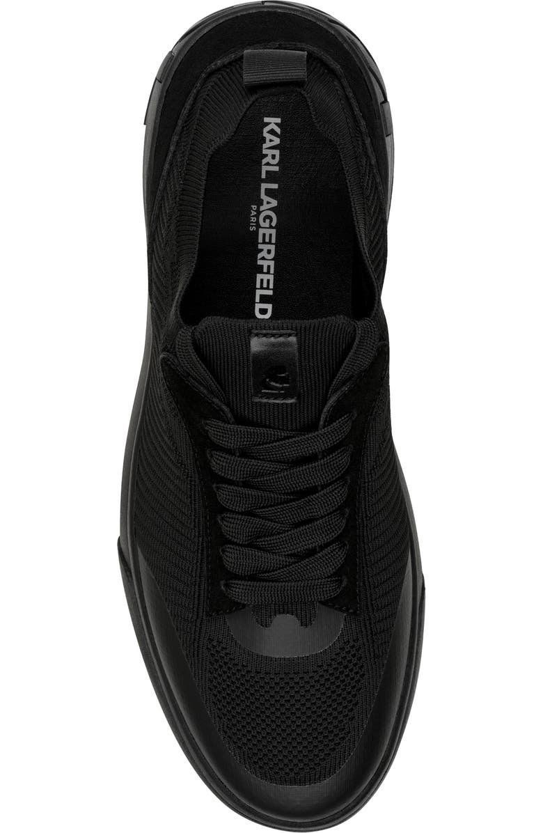 KARL LAGERFELD PARIS Auren Textured Knit Sneaker, Alternate, color, Black