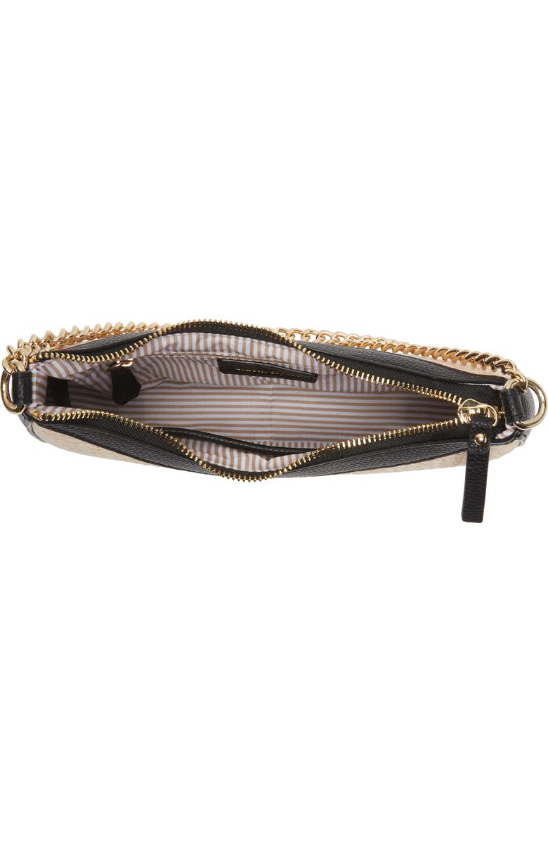 Nanette Lepore Natasha Straw Baguette Shoulder Bag, Alternate, color,