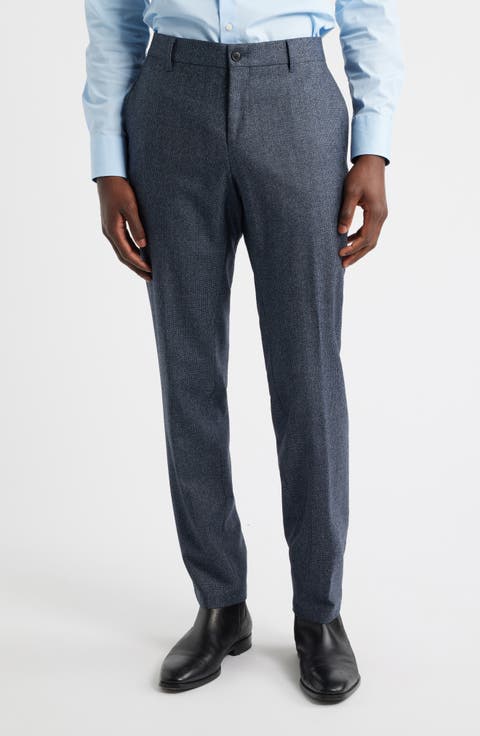 Genius Slim Fit Wool Suit Pants