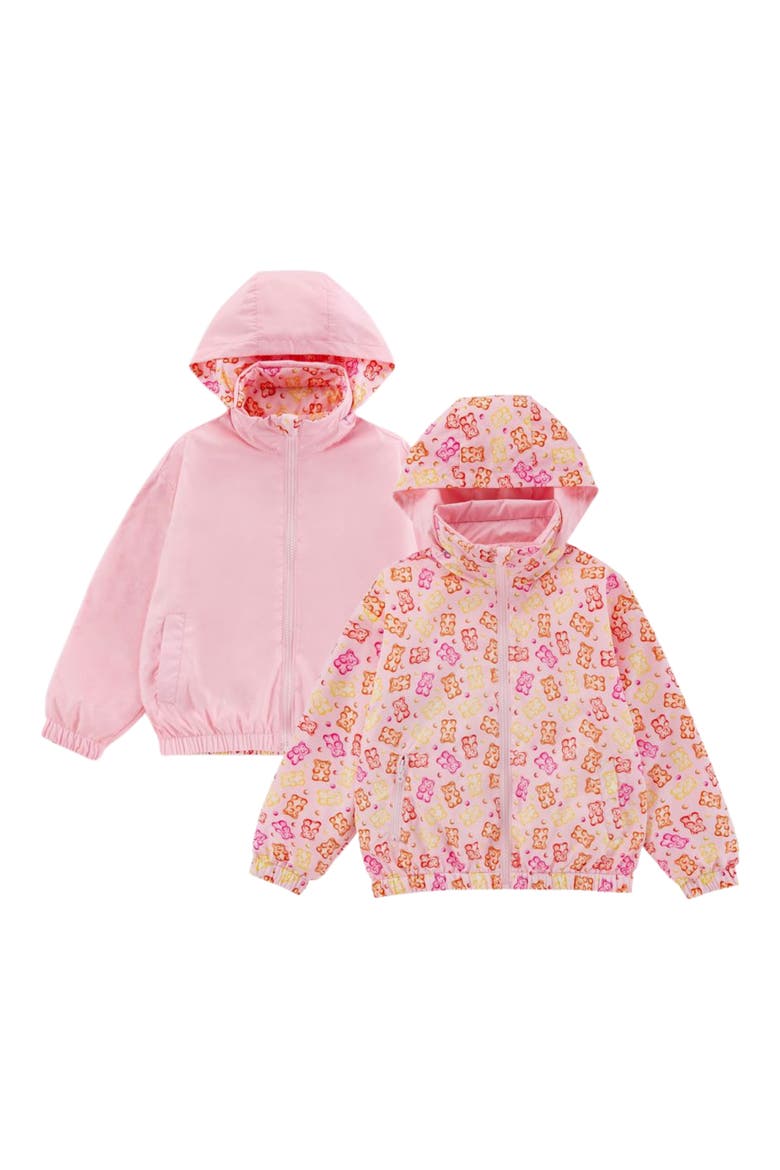 Kids' Max Rain Water Repellent Reversible Windbreaker, Alternate, color, PINK