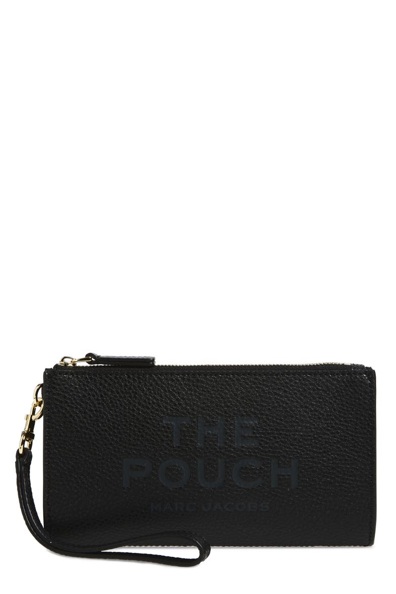 The Pouch Wristlet, Main, color, BLACK