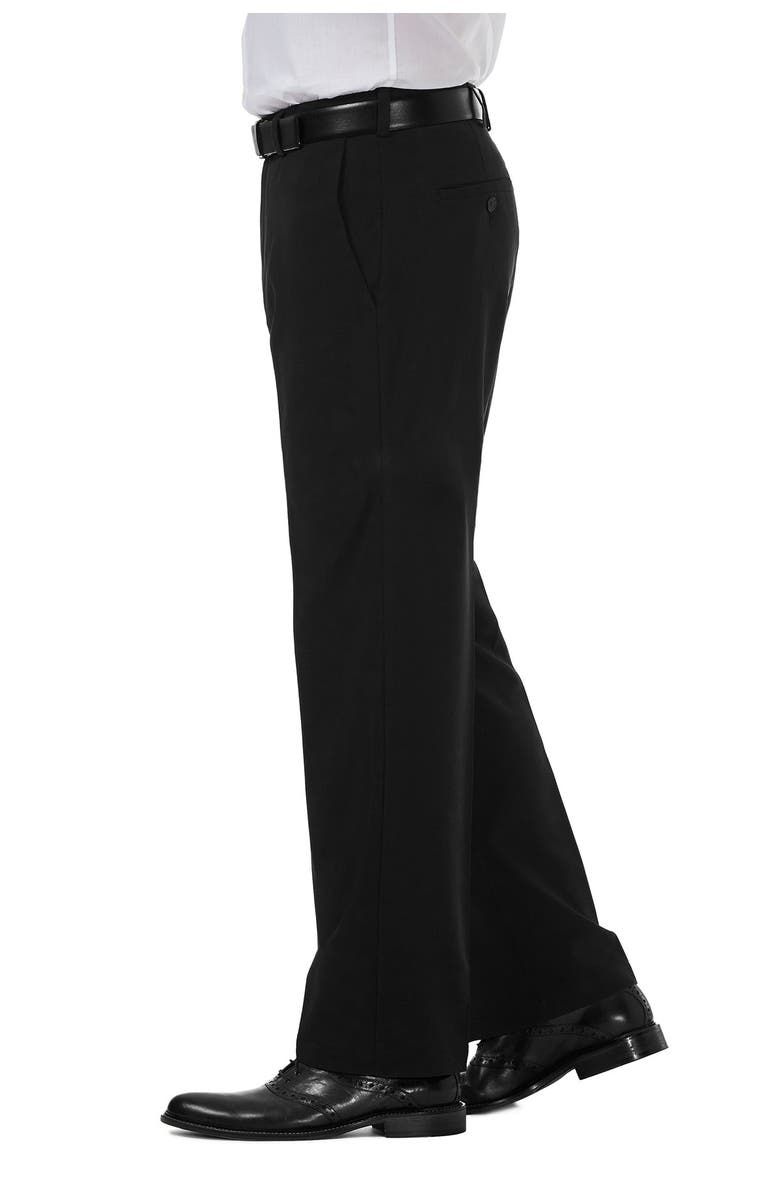 HAGGAR Cool 18<sup>®</sup> PRO Classic Fit Flat Front Pant, Alternate, color, Black
