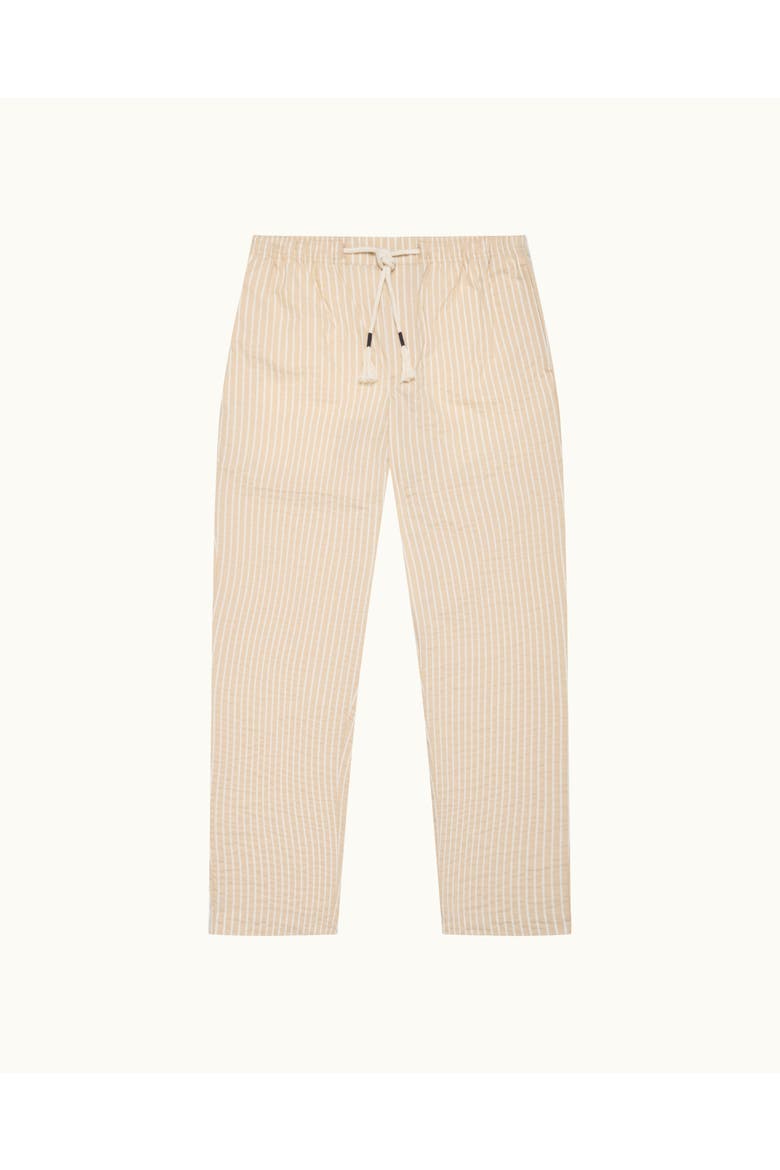 Sonoran Seersucker Relaxed Fit Seersucker Stripe Trousers, Alternate, color, BISCUIT/LATTE STRIPE