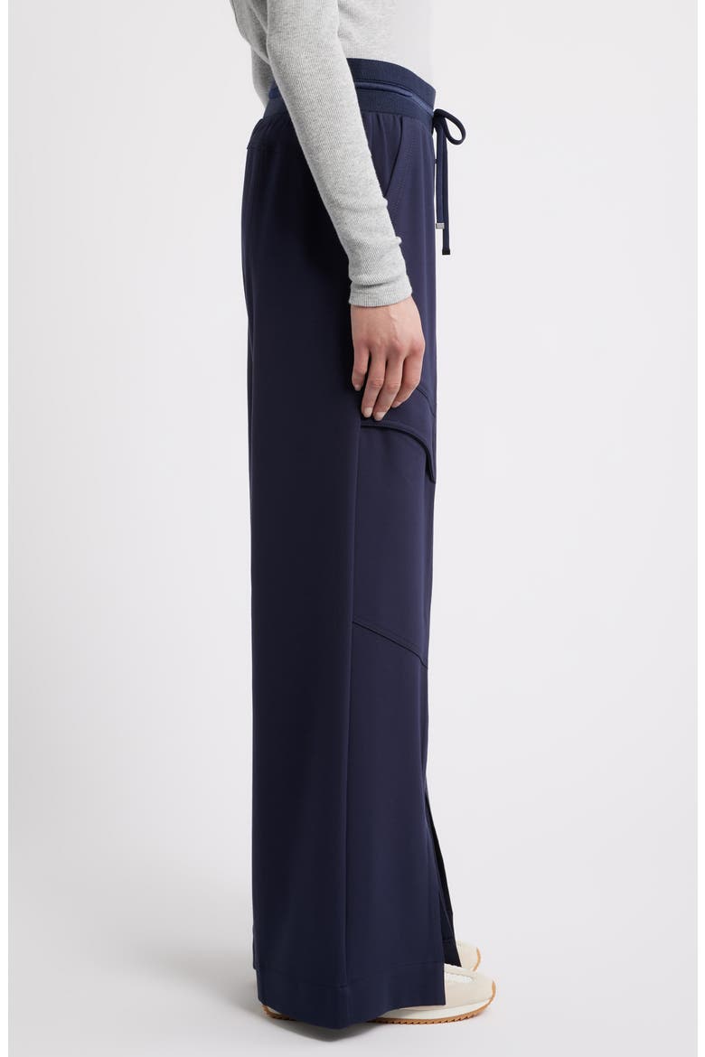Glider Skyrise Wide Leg Drawstring Pants, Alternate, color, NAVY