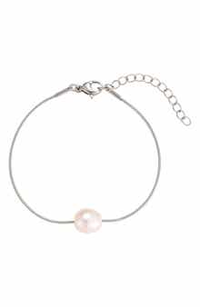 Freshwater Pearl Snake Chain Bracelet