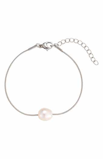 Freshwater Pearl Snake Chain Bracelet