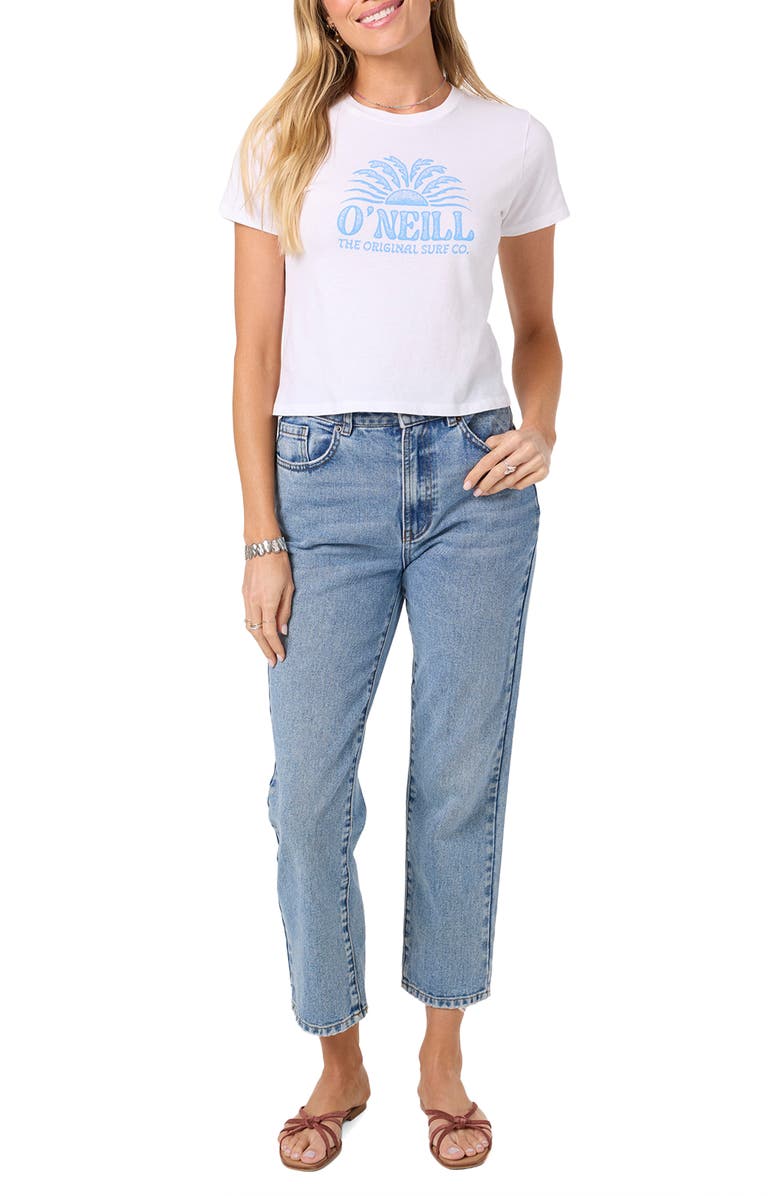 O'Neill Throne Cotton Graphic Baby Tee, Alternate, color, White