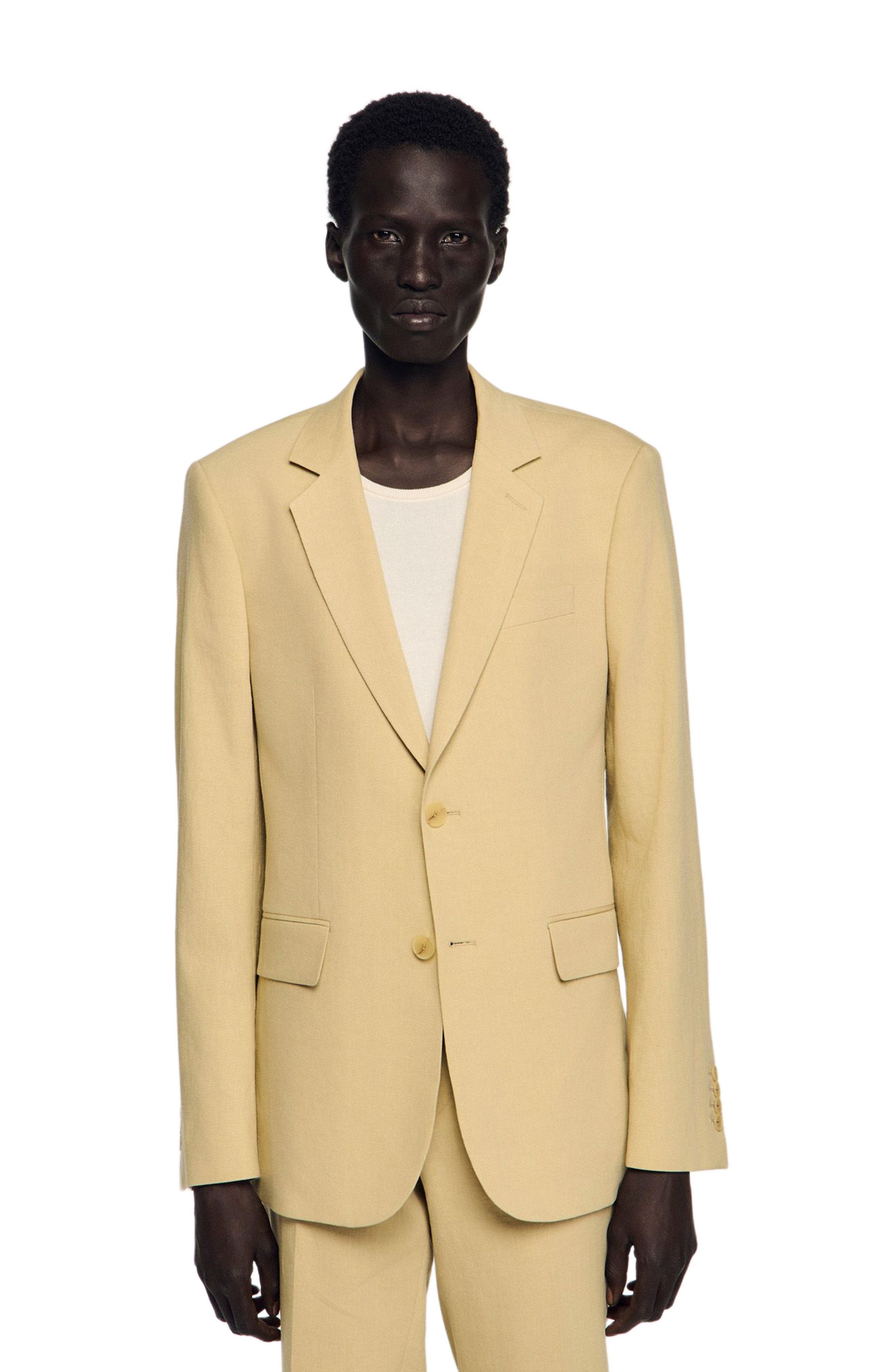 Classic linen suit jacket