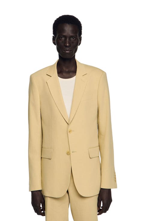 Classic linen suit jacket