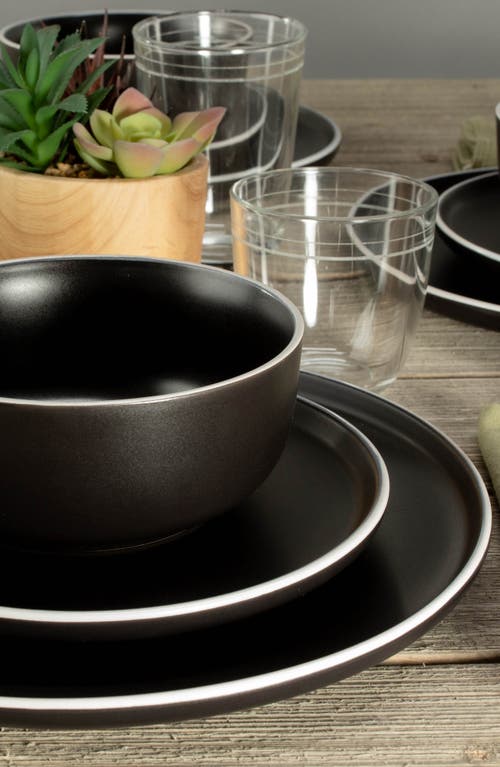 Bia Cordon Bleu 12-piece Tempo Dinner Set In Black