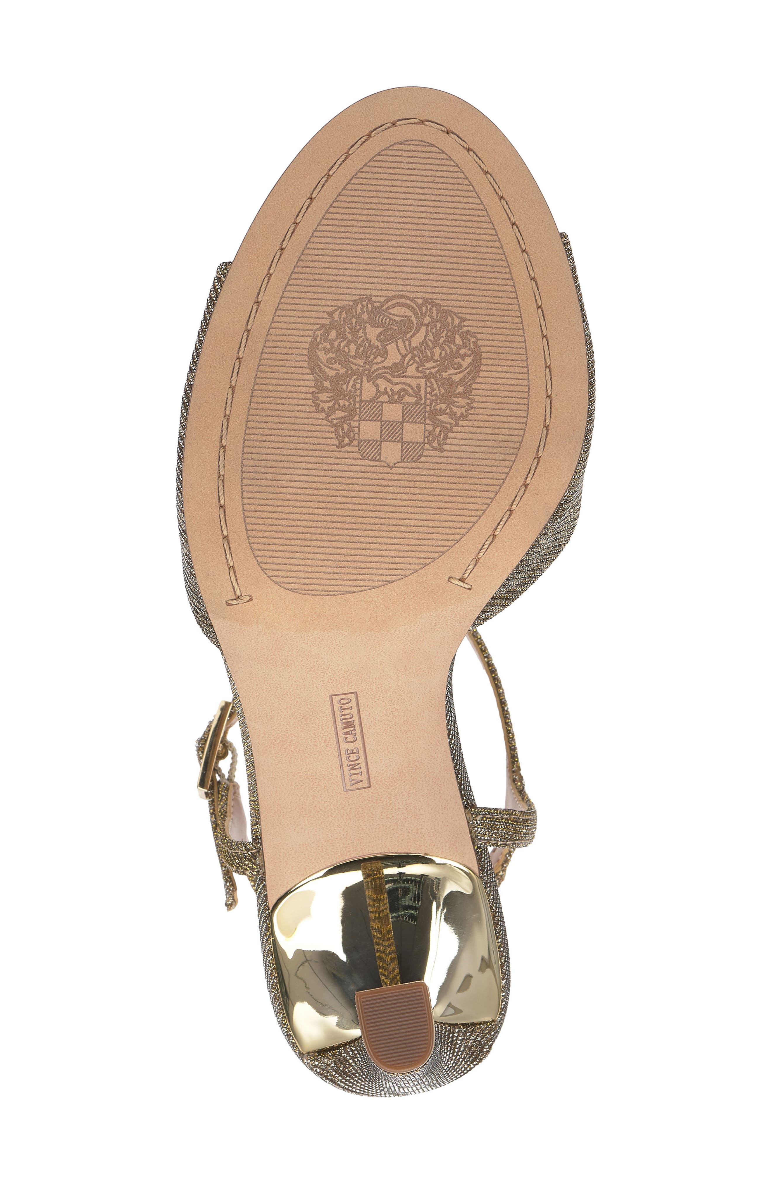 Vince Camuto Lilah Ankle Strap Sandal, Alternate, color, Light Bronze