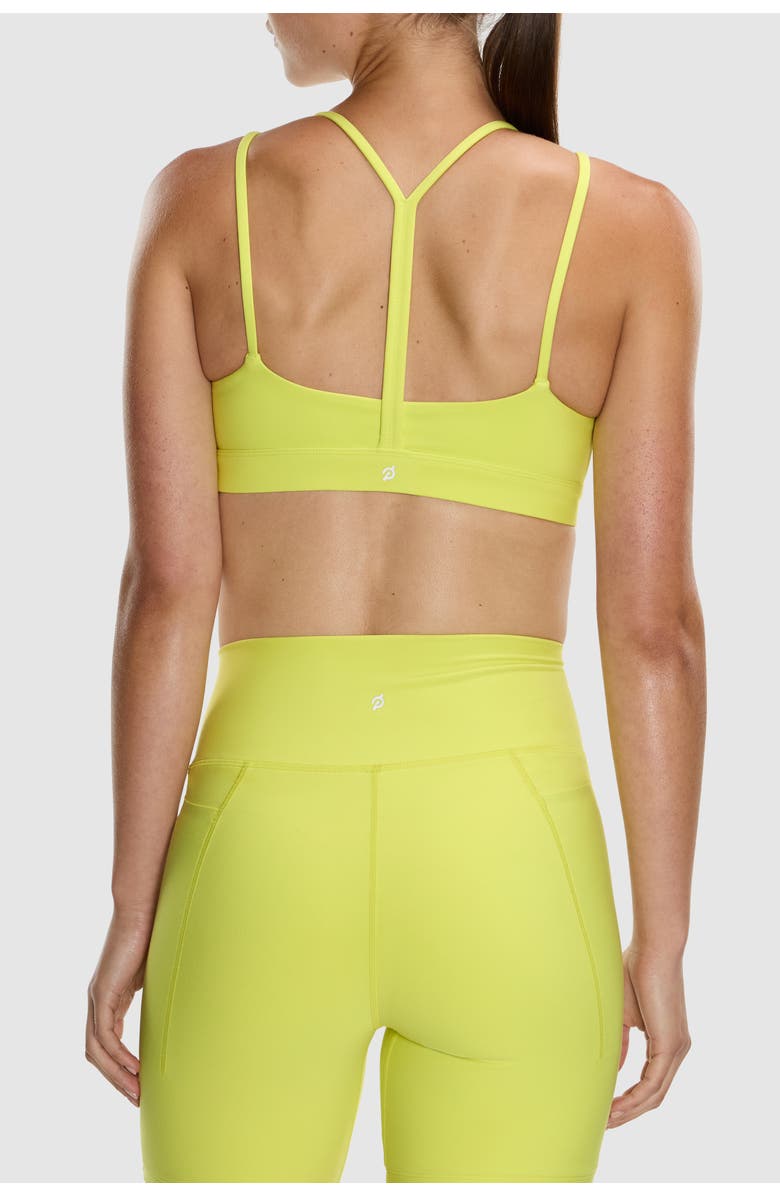 Peloton Cadent Strappy Y Back Bra, Alternate, color, Lemon-Lime