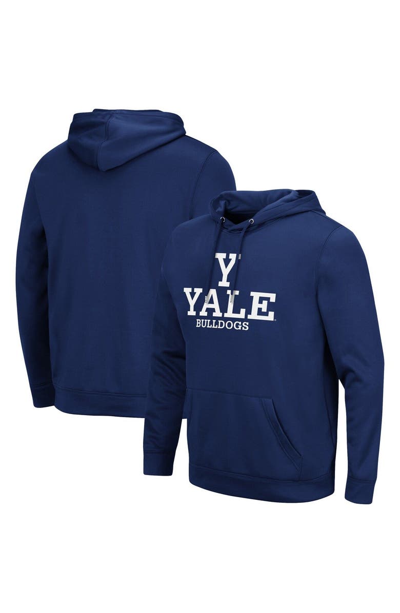 COLOSSEUM Men's Colosseum Navy Yale Bulldogs Lantern Pullover Hoodie, Main, color, Navy