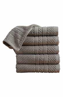 Woven & Weft 6-Pack Checker Texture Hand Towels