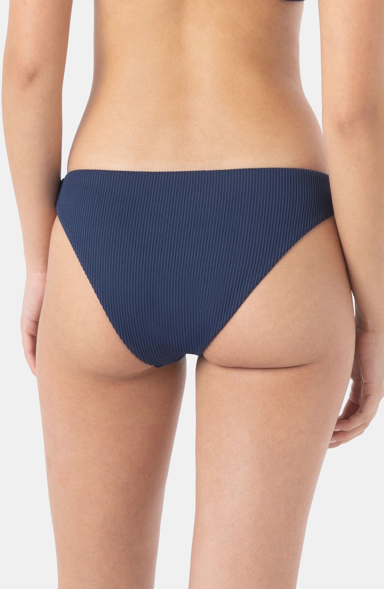 Roxy Rib Love Hipster Bikini Bottoms, Alternate, color, Mood Indigo