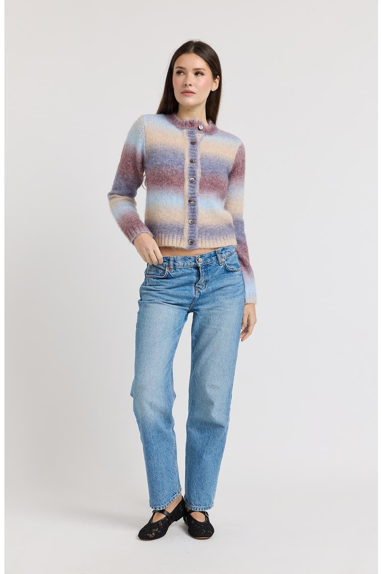 Erin Ombre Cardigan, Alternate, color, BLUE BROWN OMBRE
