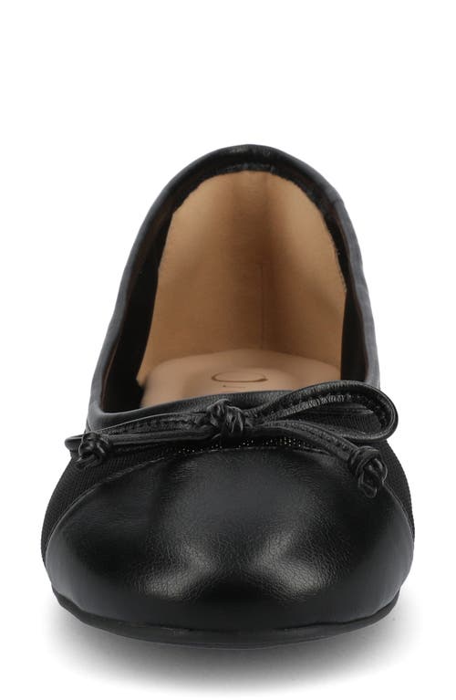 Journee Collection Kaiah Ballet Flat In Mesh/black