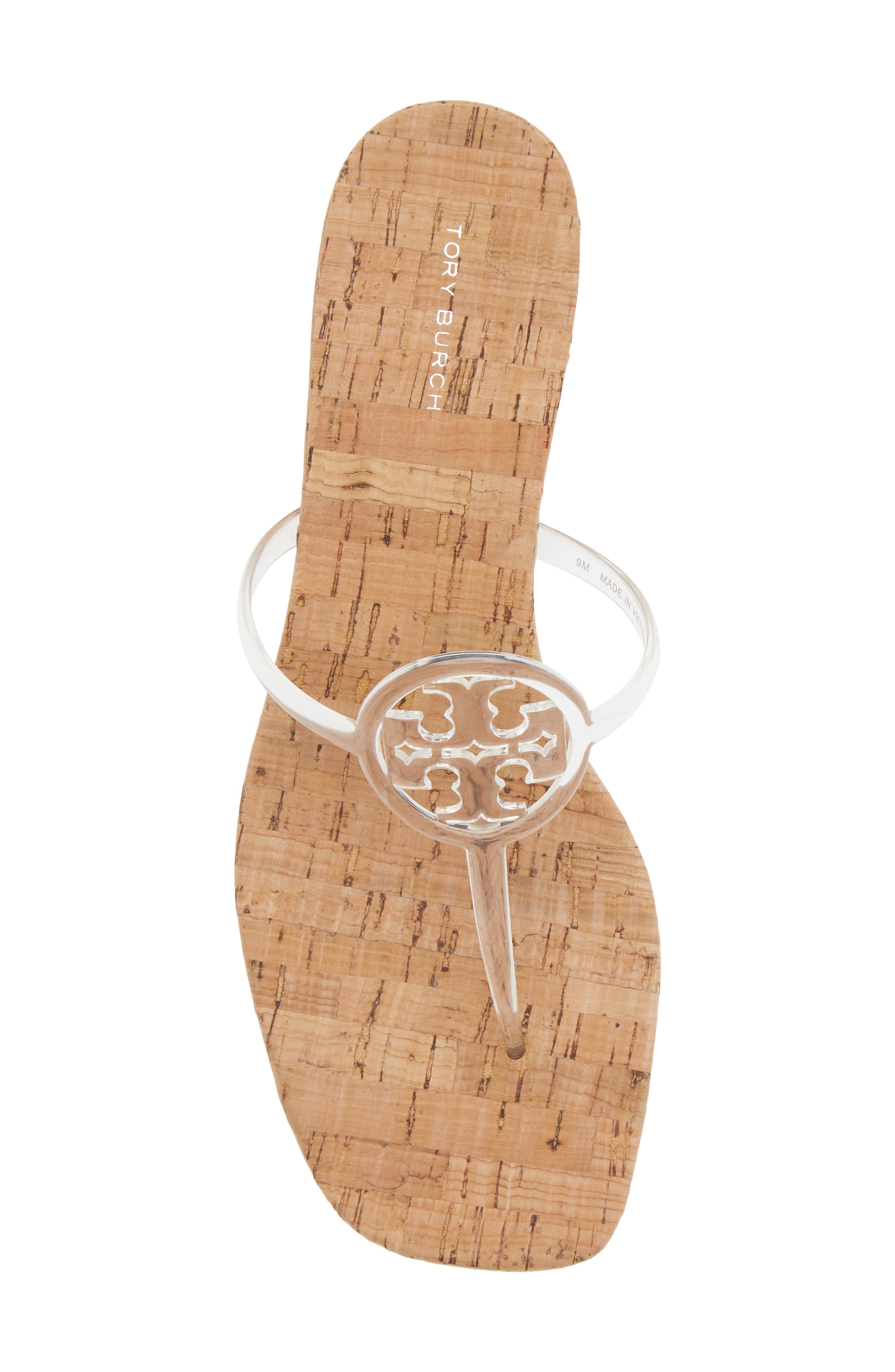 Tory Burch Miller Jelly Kitten Heel Sandal, Alternate, color, Clear