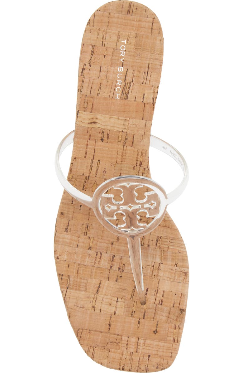 Tory Burch Miller Jelly Kitten Heel Sandal, Alternate, color, Clear