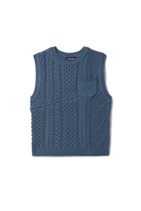 Boys Crest Knitted Vest