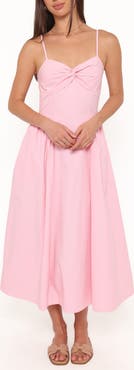 Petal & Pup Venice Open Back Cotton Midi Dress