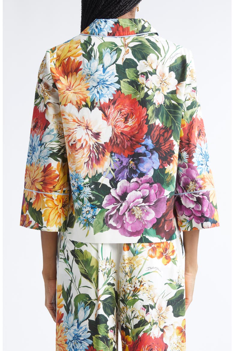Floral Button-Up Top, Alternate, color, HA5PC B.FIORI CRET. F.BCO