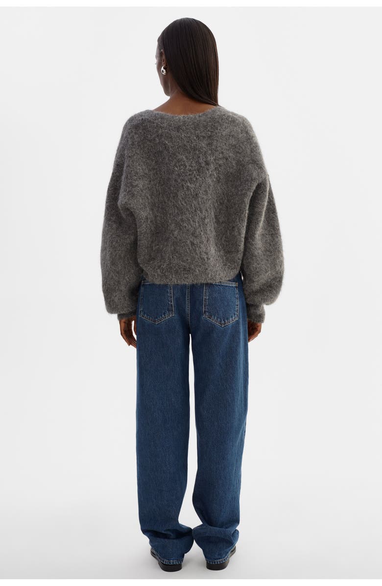 LAMARQUE Minnie | Knit Cardigan, Alternate, color, Heather Charcoal