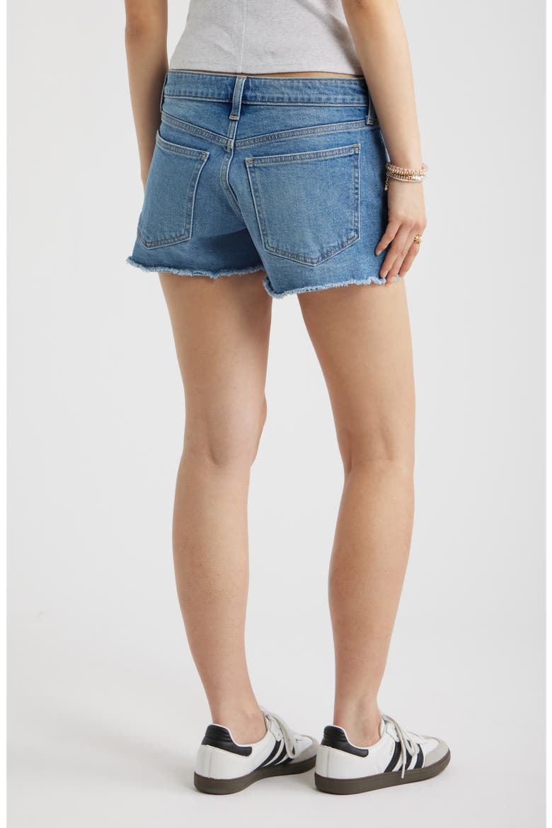 Festival Fray Hem Denim Shorts, Alternate, color, WESTERN WASH