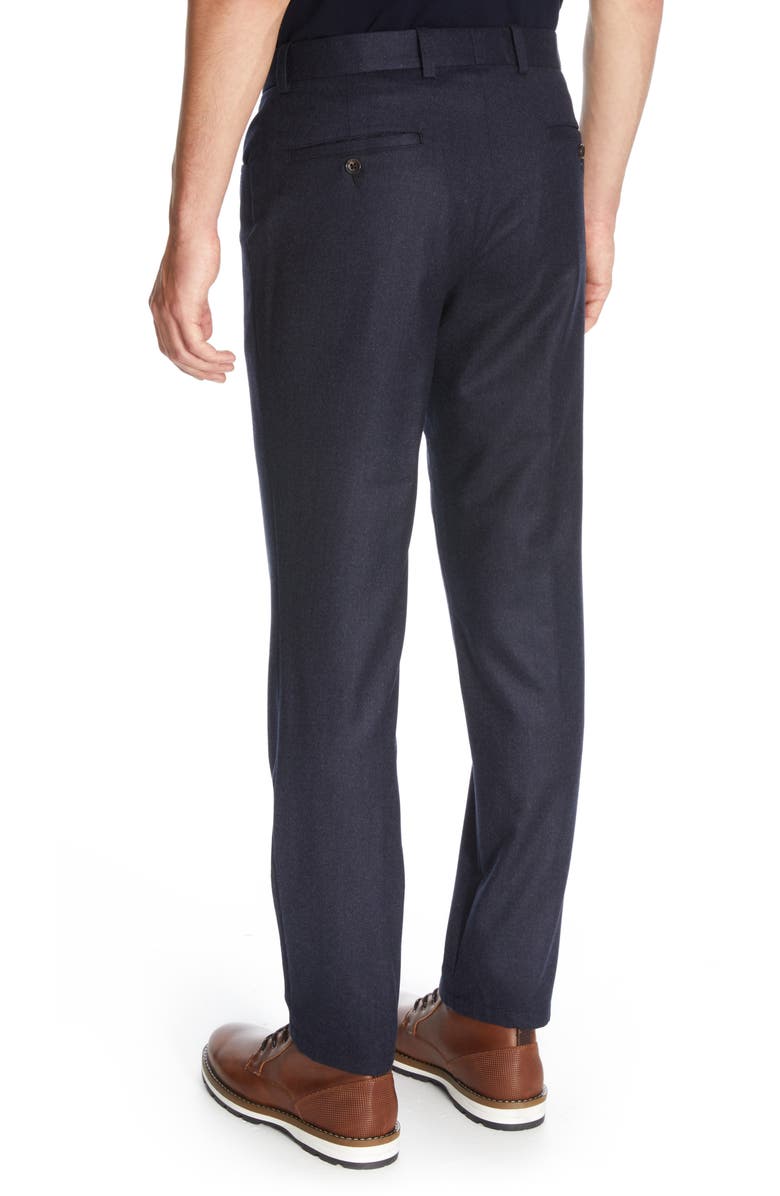 Jack Victor Sage Feather Wool Flannel Pants, Alternate, color, 