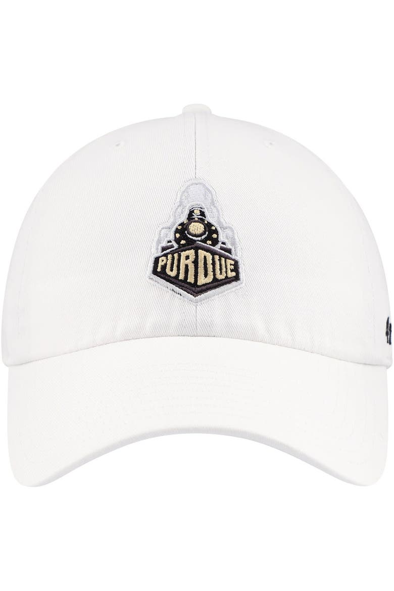 Men's '47 White Purdue Boilermakers Clean Up Adjustable Hat, Alternate, color, White