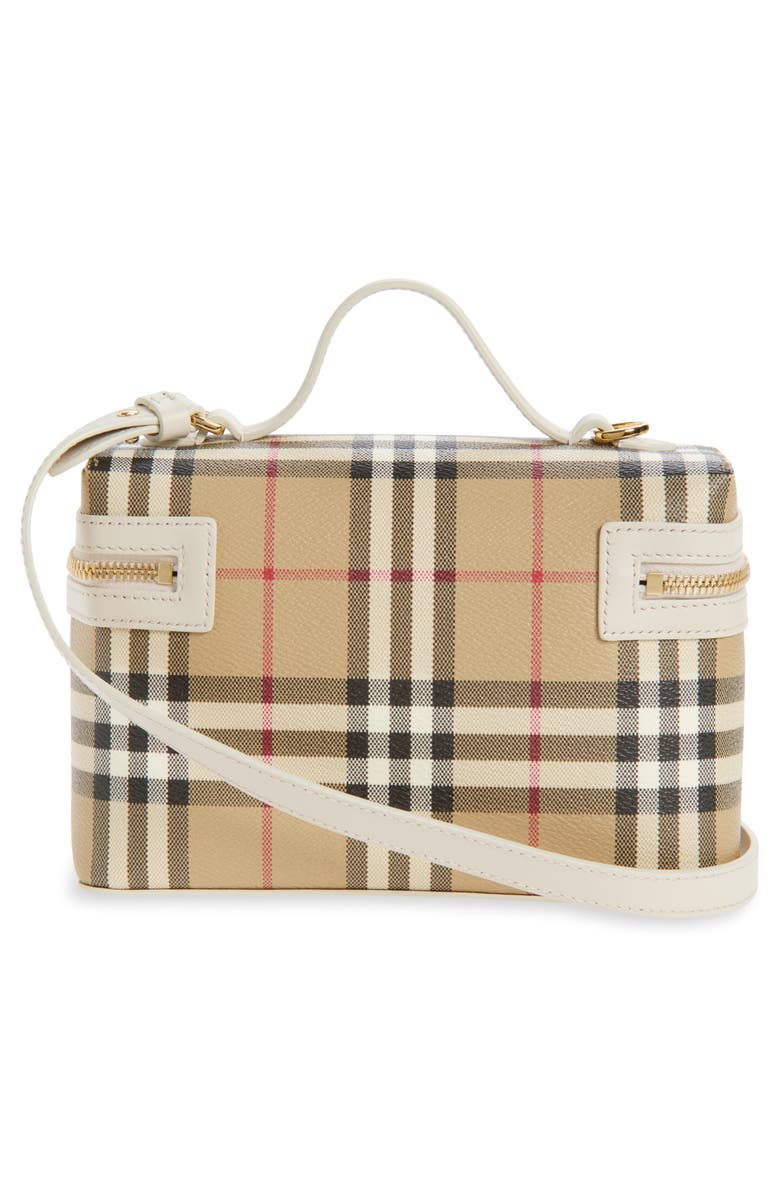Burberry Check Coated Canvas Vanity Case, Alternate, color, Vintage Check/ Soap