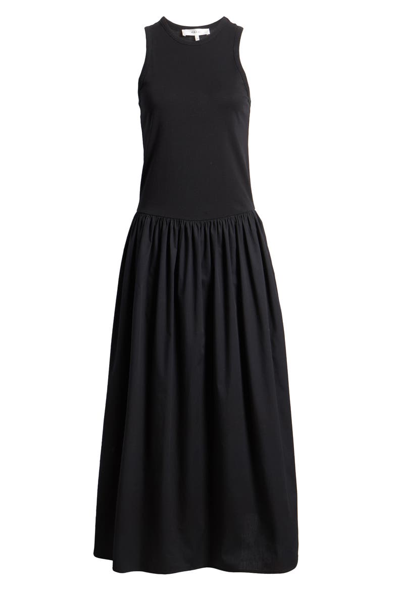 Racer Tank Maxi Dress, Alternate, color, BLACK
