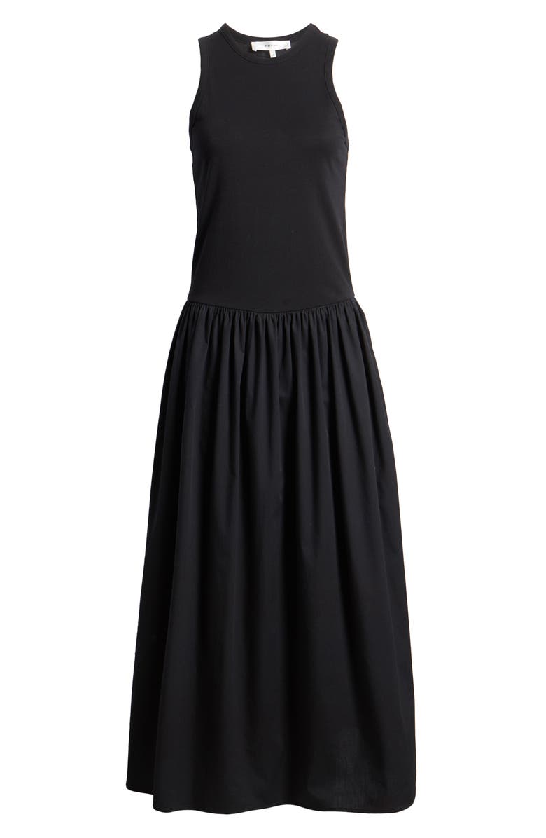 FRAME Racer Tank Maxi Dress, Alternate, color, Black