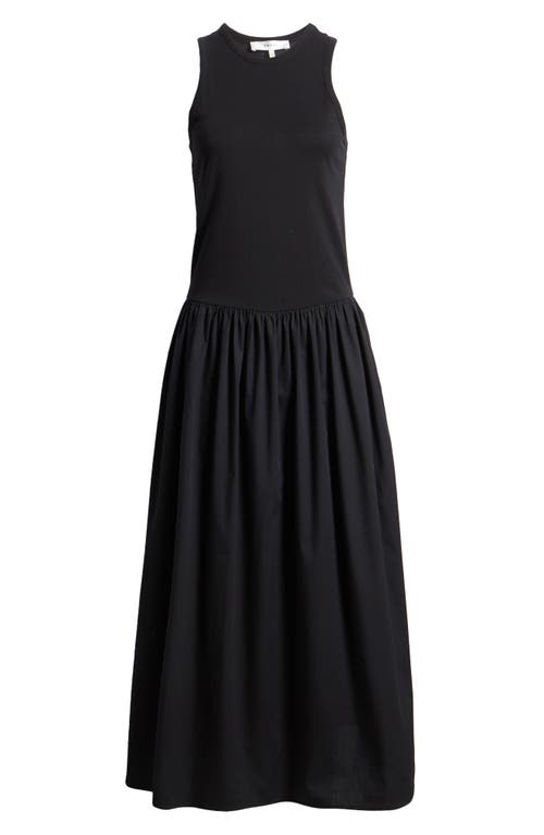 Frame Racer Tank Maxi Dress In Black
