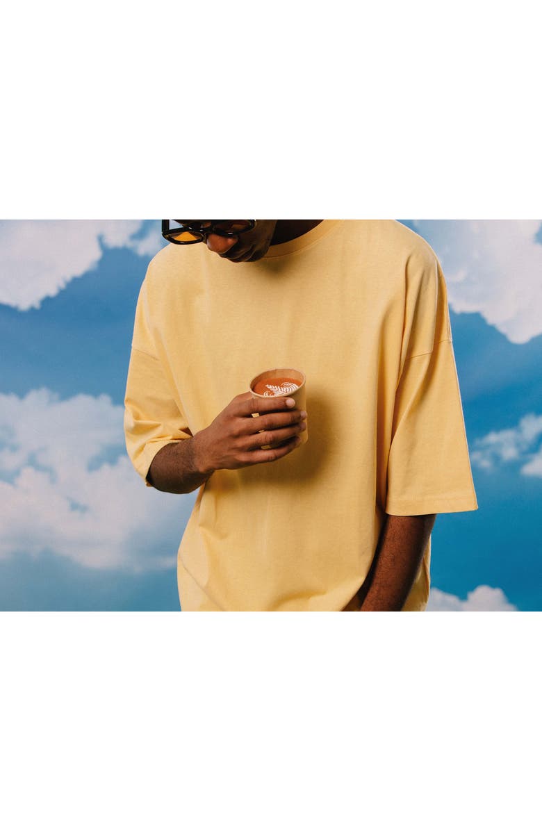 doiy Cafe Latte 3D Crew Socks, Alternate, color, Brown