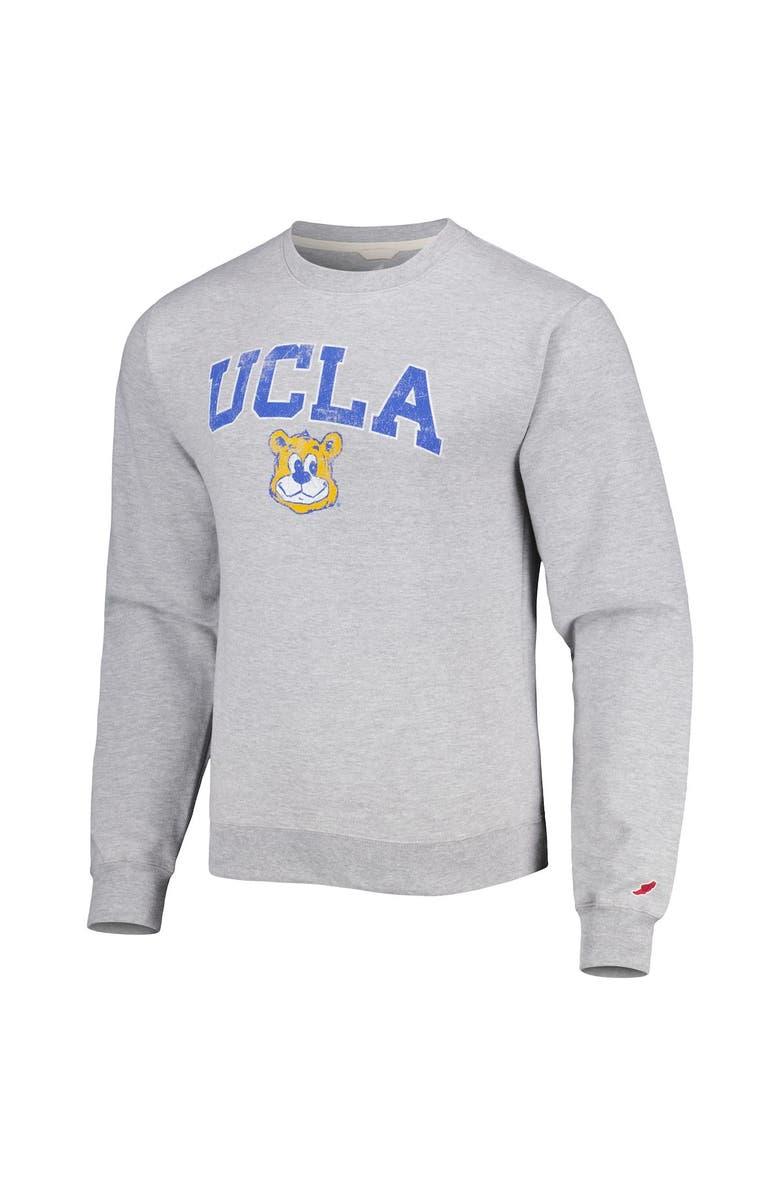LEAGUE COLLEGIATE WEAR Men's League Collegiate Wear Gray UCLA Bruins 1965 Arch Essential Lightweight Pullover Sweatshirt, Alternate, color, 