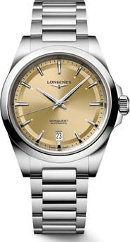 Longines Conquest Champagne Dial Automatic Bracelet Watch, 38mm
