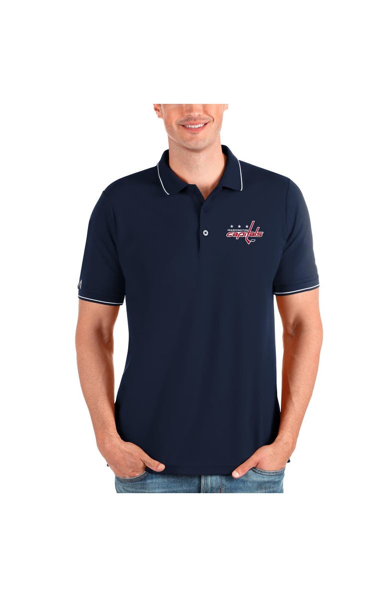 ANTIGUA Men's Antigua Navy/White Washington Capitals Affluent Polo, Main, color, 