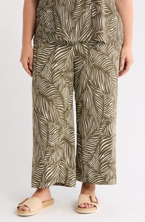 Cropped Pull-On Pants (Plus)