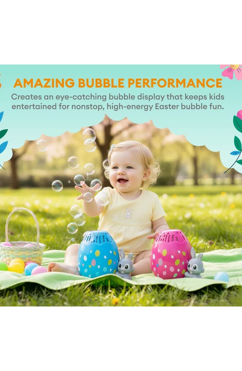 Sperric Easter Bunny Egg Bubble Maker Toy, Alternate, color, Blue