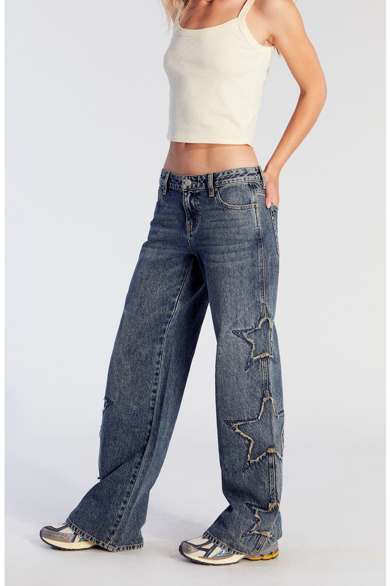 Casey Low Rise Baggy Jeans, Alternate, color, MEDIUM INDIGO