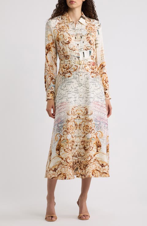 The Seraphine Belted Maxi Shirtdress