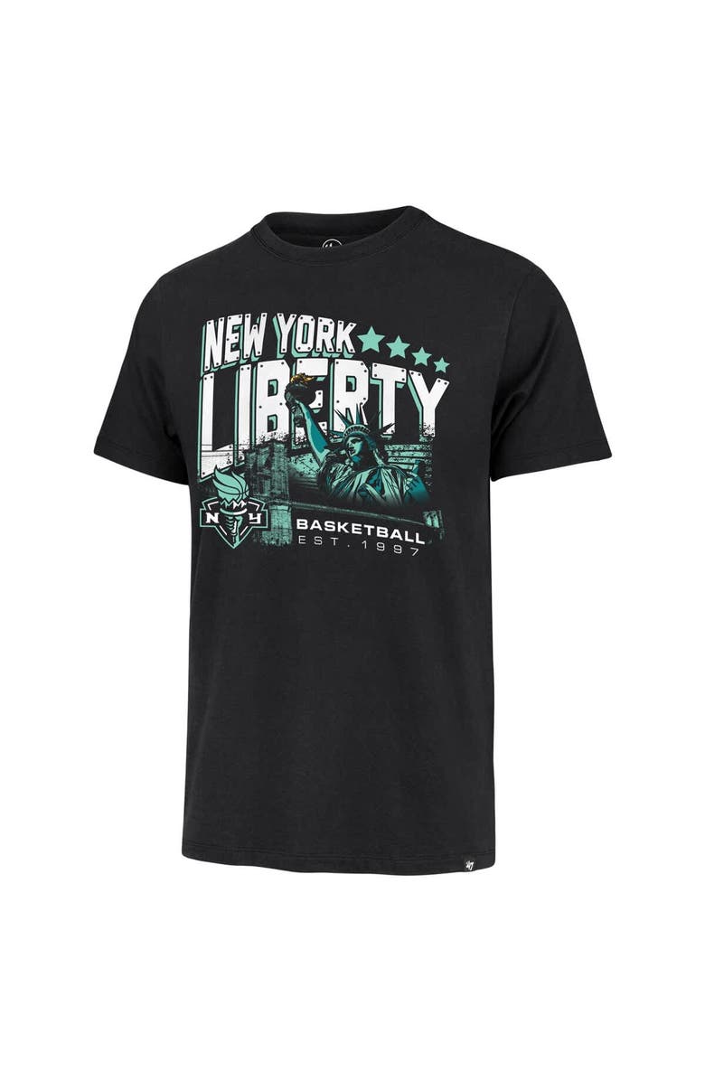 '47 Men's '47 Black New York Liberty Hometown Regional Franklin T-Shirt, Alternate, color, Black