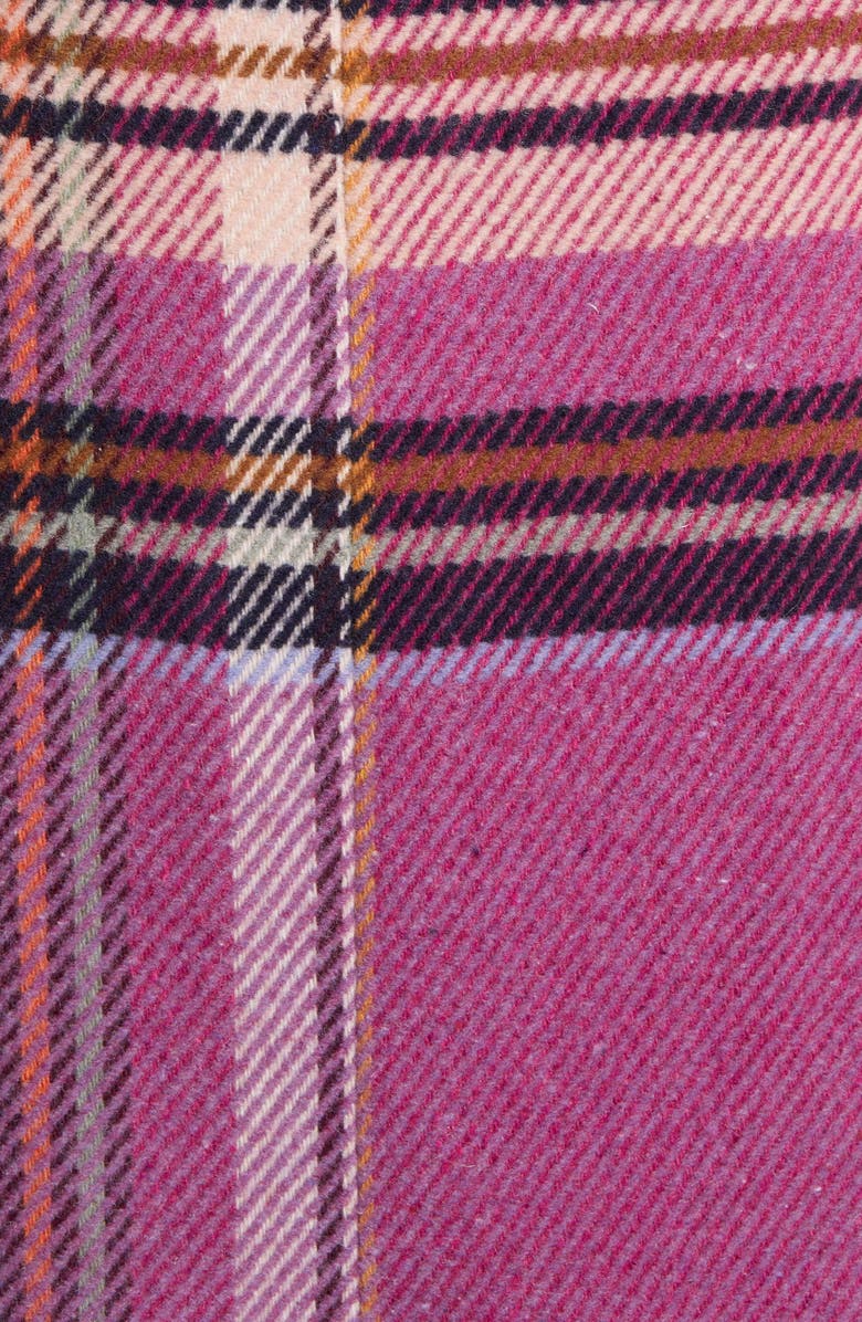 Halogen<sup>®</sup> Plaid Shawl Collar Double Breasted Coat, Alternate, color,