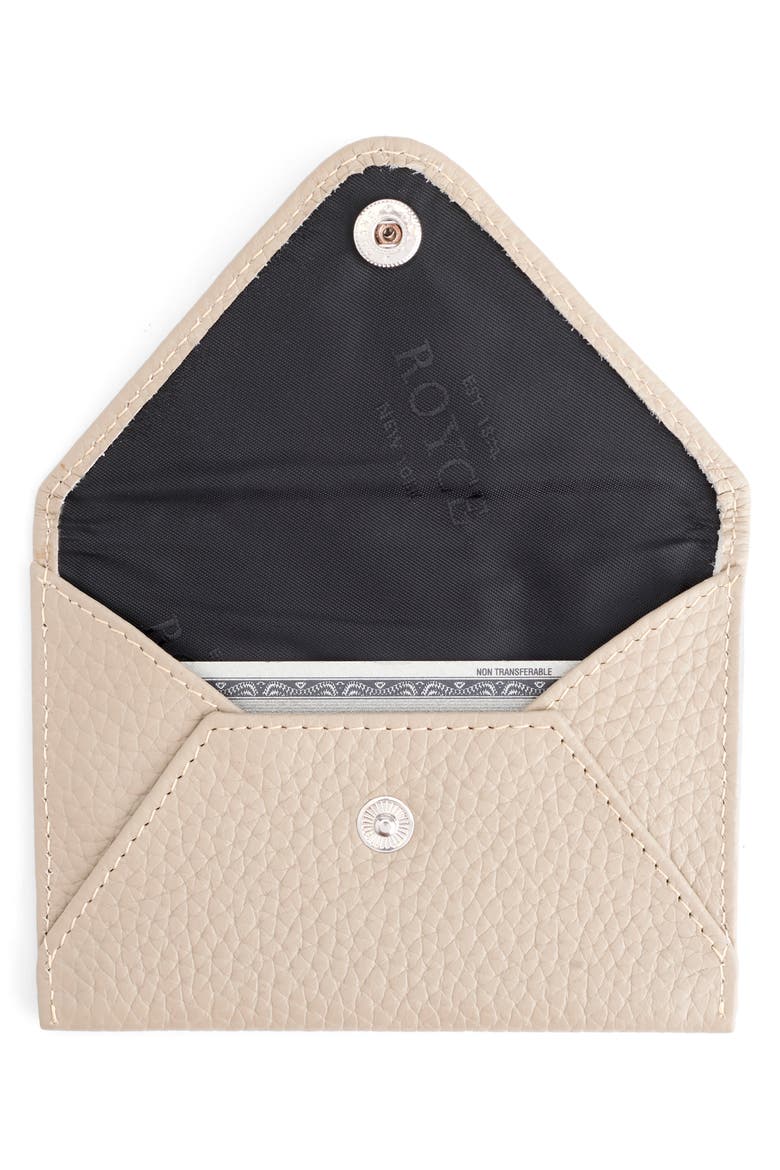 Leather Envelope Card Holder, Alternate, color, TAUPE