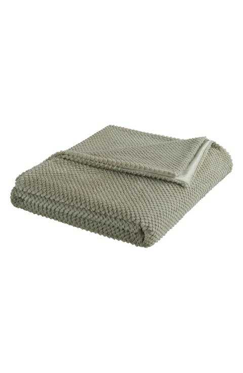 Plush Texture Throw Blanket